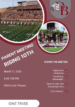 Parent meeting rising 10th graders